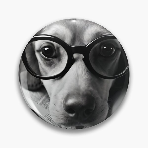 Item preview, Cute Beagle Dog with Glasses | Joyful Dog designed and sold by GemaDesings.