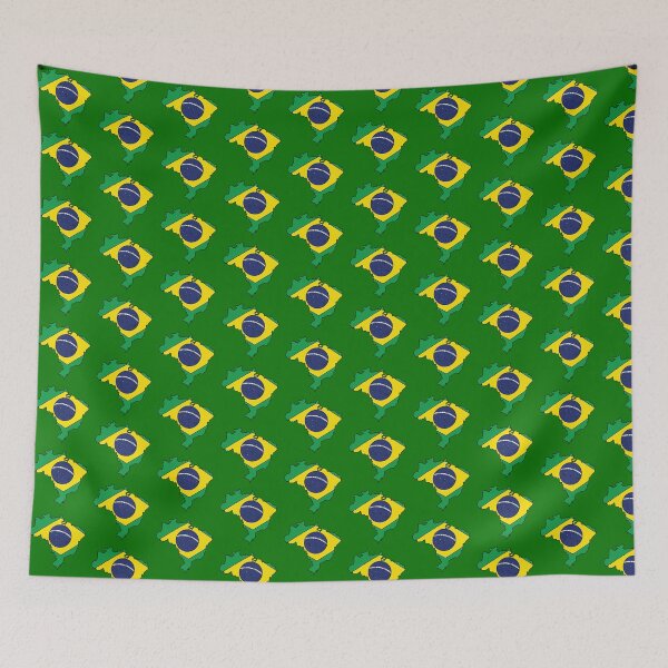 Item preview, Brazil country shape flag designed and sold by Rachael Taylor.