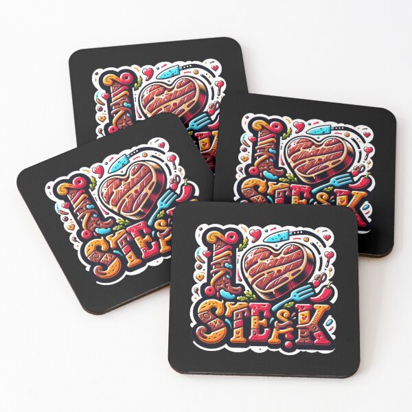 Item preview, I LOVE STEAK  designed and sold by ArtFeverShop.