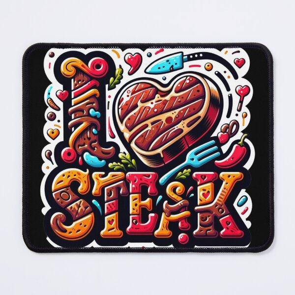 Item preview, I LOVE STEAK designed and sold by ArtFeverShop.