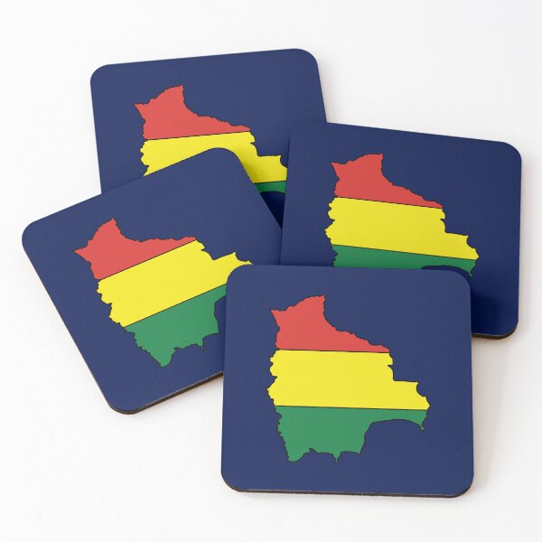 Item preview, Bolivia country shape flag designed and sold by Rachael Taylor.