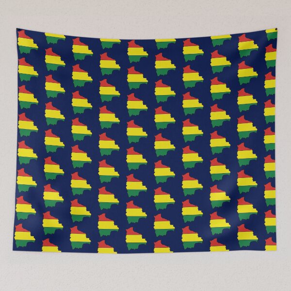 Item preview, Bolivia country shape flag designed and sold by Rachael Taylor.