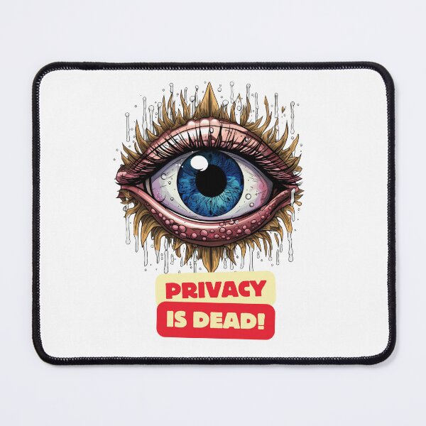 Item preview, Glitched Floral Gaze: The Digital Age's Privacy Dissolution designed and sold by ObjCrea123.