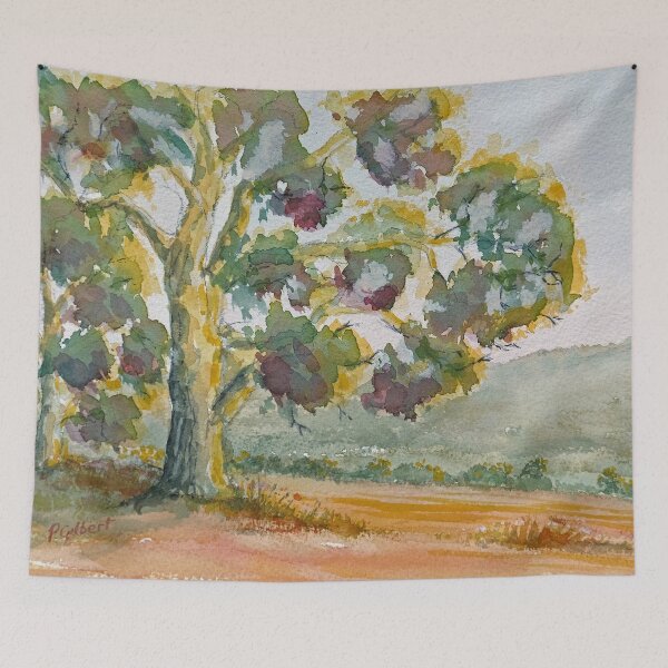Item preview, Gumtree Sunset - Watercolour designed and sold by Paul Gilbert.