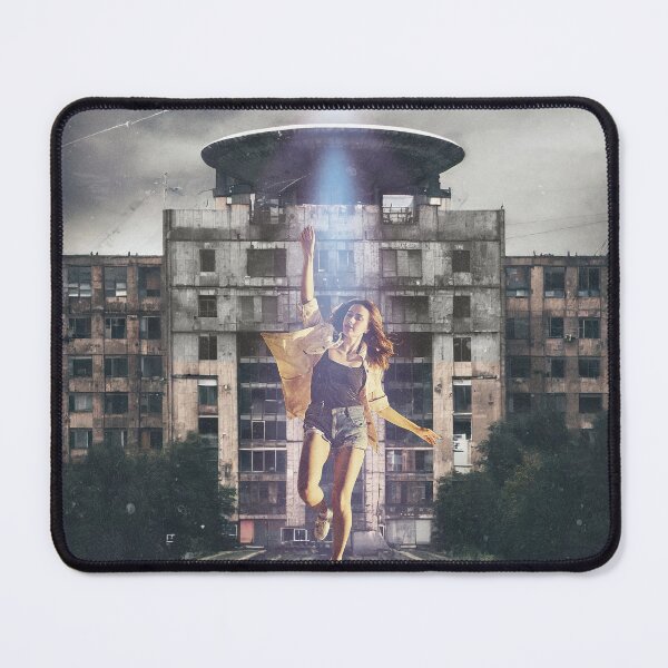Item preview, UFO In The City Poster designed and sold by Pixelfunk.