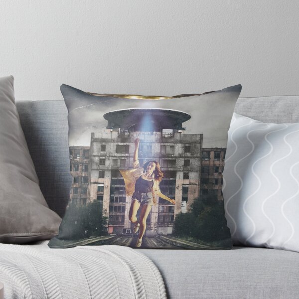 Item preview, UFO In The City Poster designed and sold by Pixelfunk.