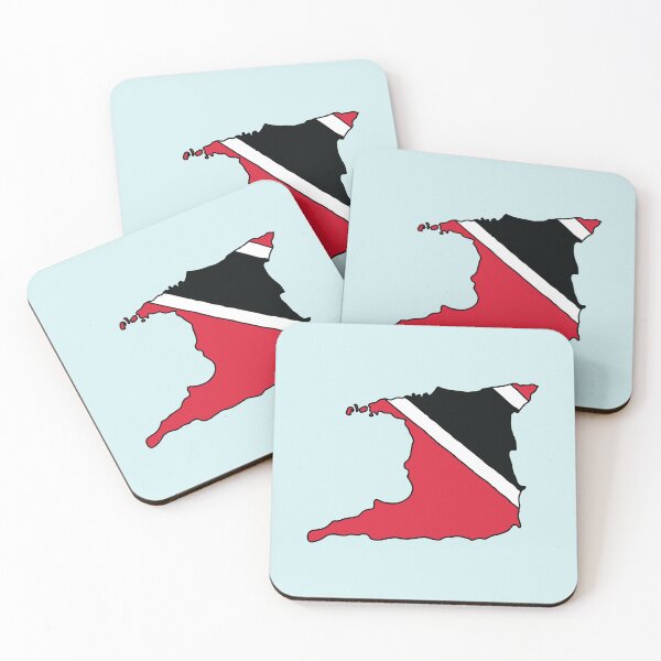Item preview, Trinidad and Tobago country shape flag designed and sold by Rachael Taylor.