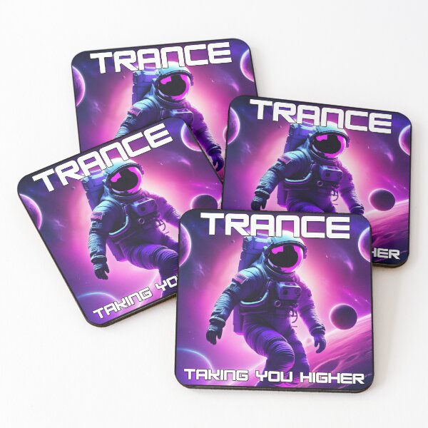 Item preview, Trance te lleva más alto - Música trance - Diseño de astronauta designed and sold by 5lav.