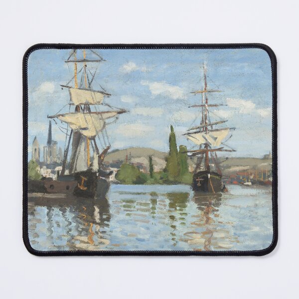 Item preview, Ships Riding on the Seine at Rouen (1872–1873) | Monet designed and sold by Oliveirallan.