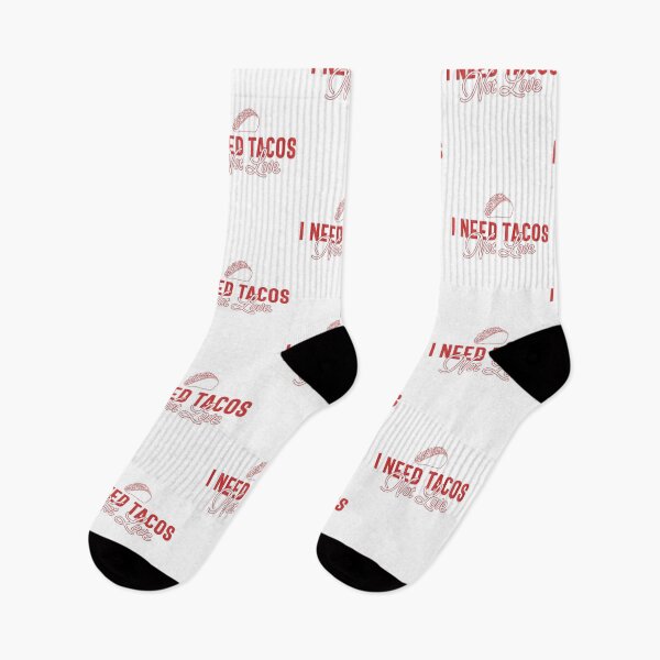 Item preview, I Need Tacos, Not Love - Funny Valentine's Day Tacos and Anti-Valentine's Humor (Red Design) designed and sold by Spiprinto.