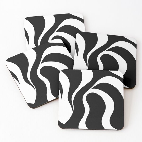Item preview, Liquid paint black and white pattern  designed and sold by RAIDEN-BLACK.