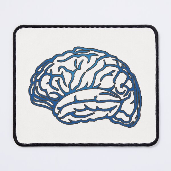 Item preview, Brain Outline - Blue, White Background designed and sold by Artsy-Chemist.
