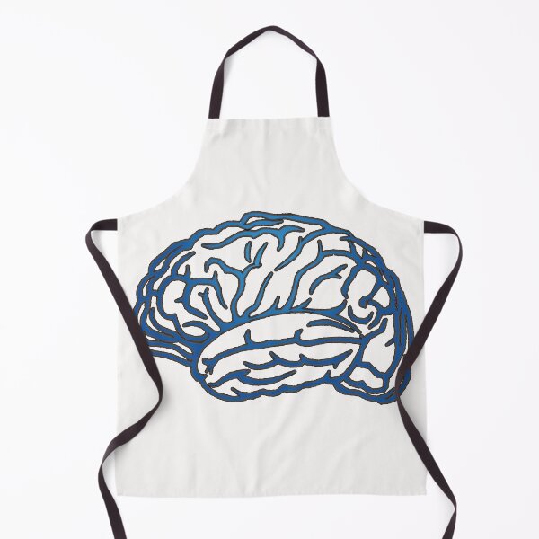 Item preview, Brain Outline - Blue, White Background designed and sold by Artsy-Chemist.