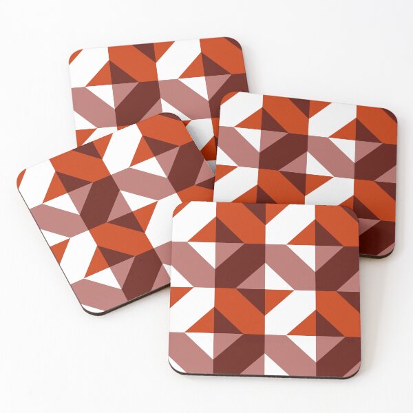 Item preview, Geometrix in red-brown designed and sold by Andrea Snuggs.