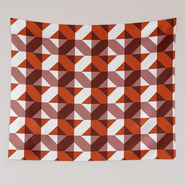 Item preview, Geometrix in red-brown designed and sold by Andrea Snuggs.