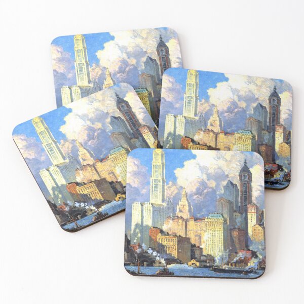 Item preview, Hudson River Waterfront  designed and sold by LadybellVintage.