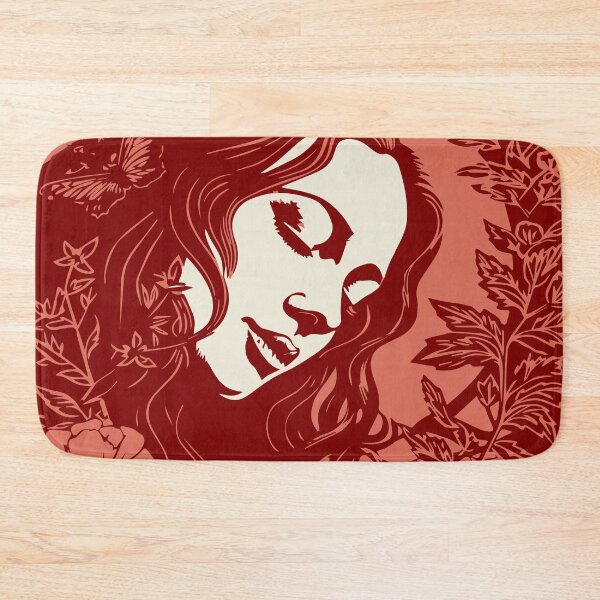 Item preview, Linocut Woman designed and sold by Texterns.