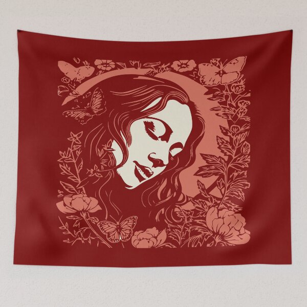 Item preview, Linocut Woman designed and sold by Texterns.