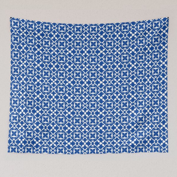 Item preview, Fancy Blue and White Art Deco Pattern designed and sold by Tinosheart.