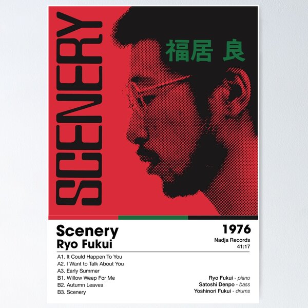 Item preview, Ryo Fukui - Scenery | Album Card designed and sold by theoralcollage.