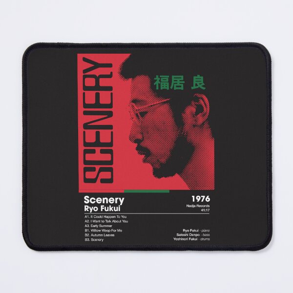 Item preview, Ryo Fukui - Scenery | Album Card (Dark) designed and sold by theoralcollage.