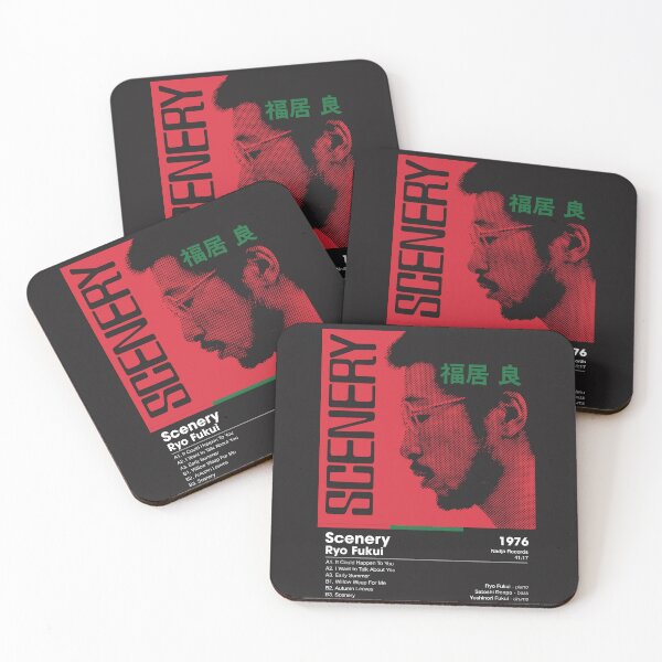 Item preview, Ryo Fukui - Scenery | Album Card (Dark) designed and sold by theoralcollage.