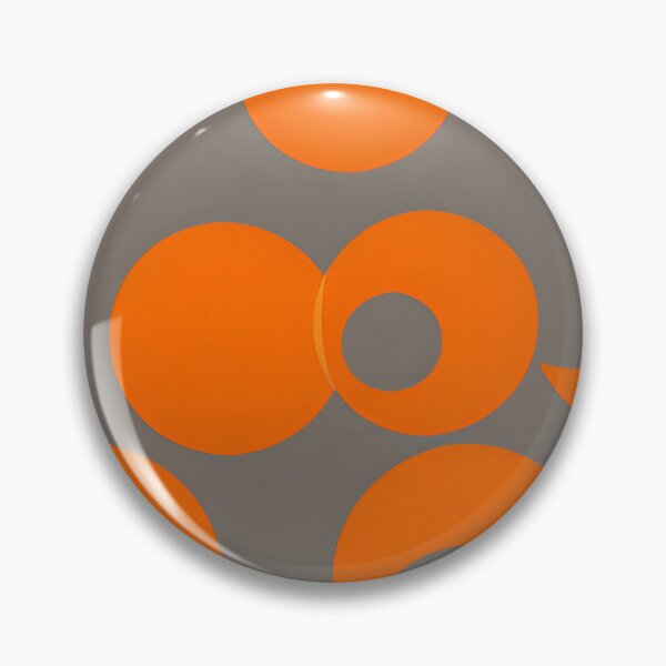 Item preview, Orange and grey circle pattern  designed and sold by RAIDEN-BLACK.