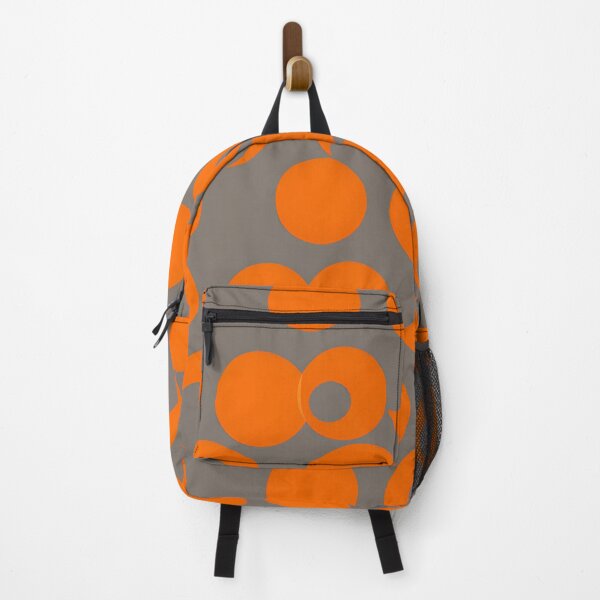 Item preview, Orange and grey circle pattern designed and sold by RAIDEN-BLACK.
