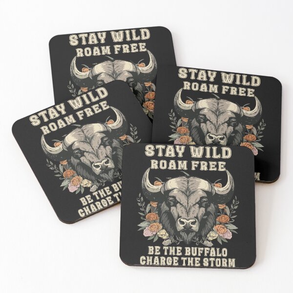 Item preview, stay wild roam free be the buffalo charge the storm designed and sold by hichametta.