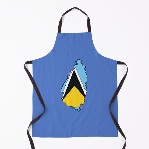 Item preview, Saint Lucia country shape flag designed and sold by Rachael Taylor.