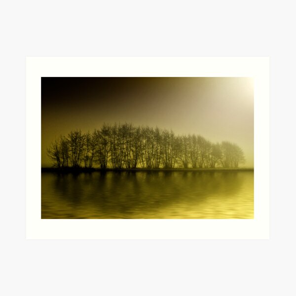 misty yellow Art Print