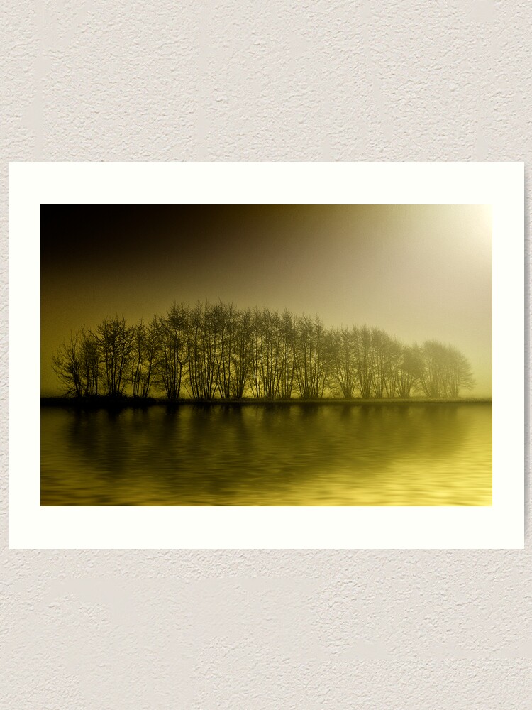 Alternate view of misty yellow Art Print