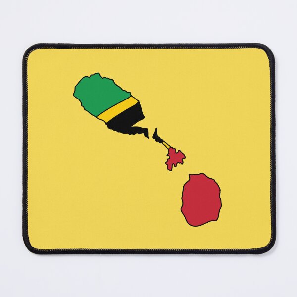 Item preview, Saint Kitts & Nevis country shape flag designed and sold by Rachael Taylor.