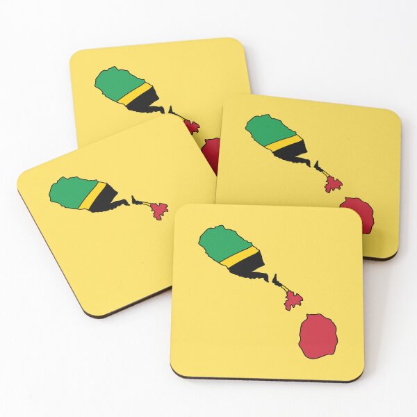 Item preview, Saint Kitts & Nevis country shape flag designed and sold by Rachael Taylor.
