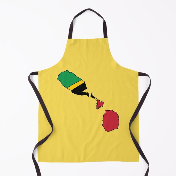 Item preview, Saint Kitts & Nevis country shape flag designed and sold by Rachael Taylor.