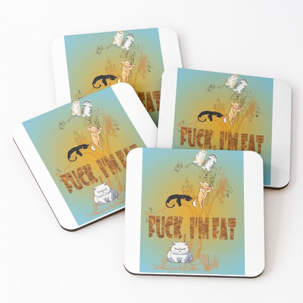 Item preview, fuck I'm a fat cat designed and sold by amazouz1.