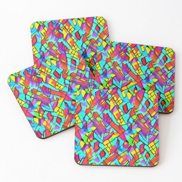 Item preview, Abstract Colorful Neon Pattern designed and sold by calibrit.