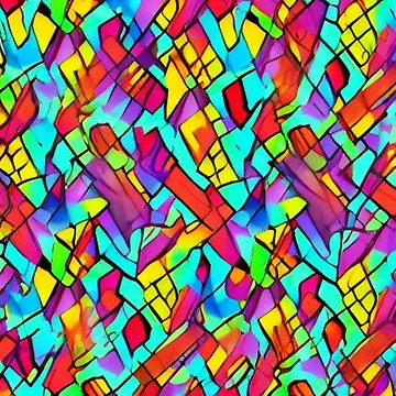 Artwork thumbnail, Abstract Colorful Neon Pattern by calibrit
