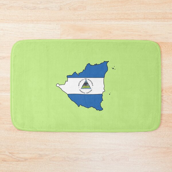 Item preview, Nicaragua country shape flag designed and sold by Rachael Taylor.
