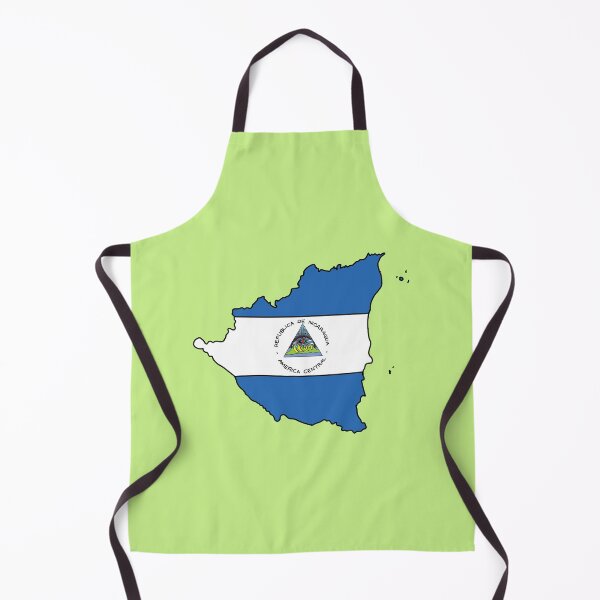 Item preview, Nicaragua country shape flag designed and sold by Rachael Taylor.