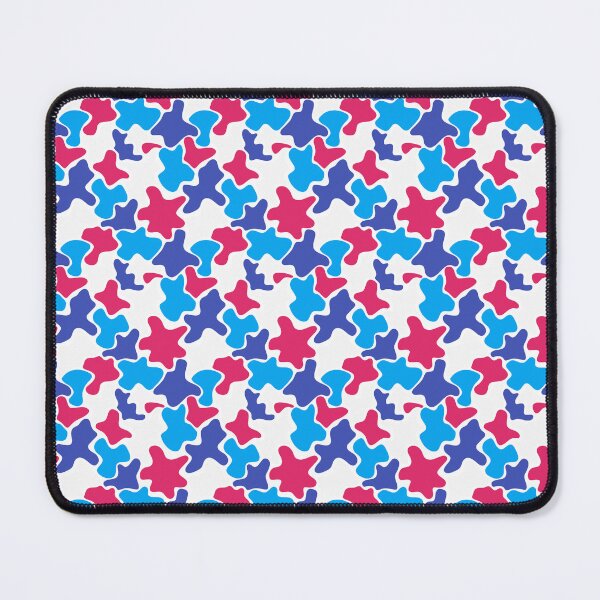Item preview, Blue White Red Abstract Modern Contemporary Print Pattern designed and sold by VioletsnPansies.