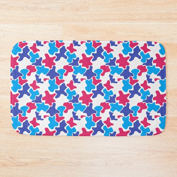 Item preview, Blue White Red Abstract Modern Contemporary Print Pattern  designed and sold by VioletsnPansies.