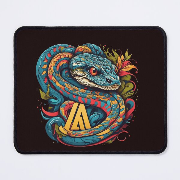 Item preview, Design with a snake. Use the design style of RVCA clothing brand designed and sold by Bitty777.