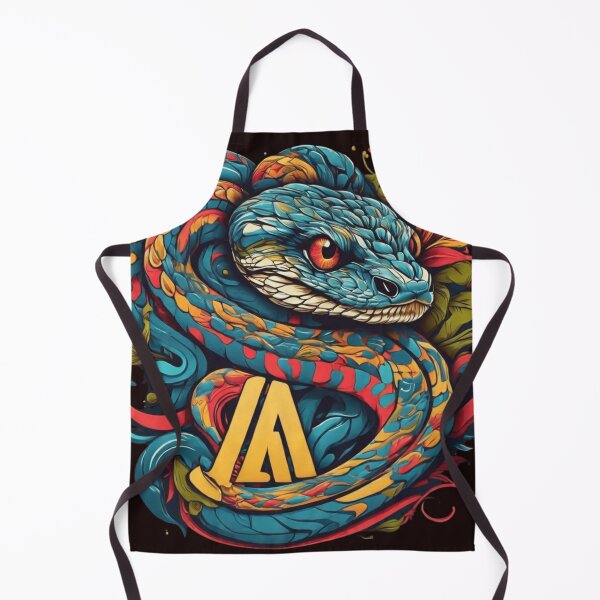 Item preview, Design with a snake. Use the design style of RVCA clothing brand designed and sold by Bitty777.