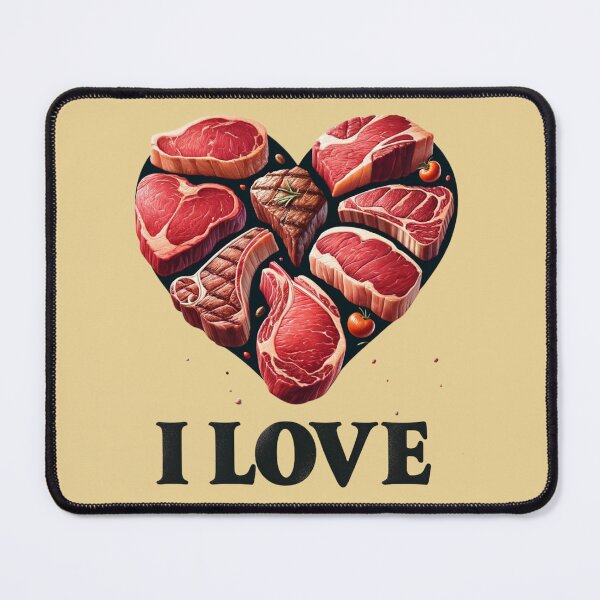 Item preview, I LOVE STEAK designed and sold by ArtFeverShop.