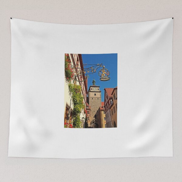 Item preview, Weisses Turm and Lion - Rothenburg ob der Tauber, Germany designed and sold by Photographic Memories.