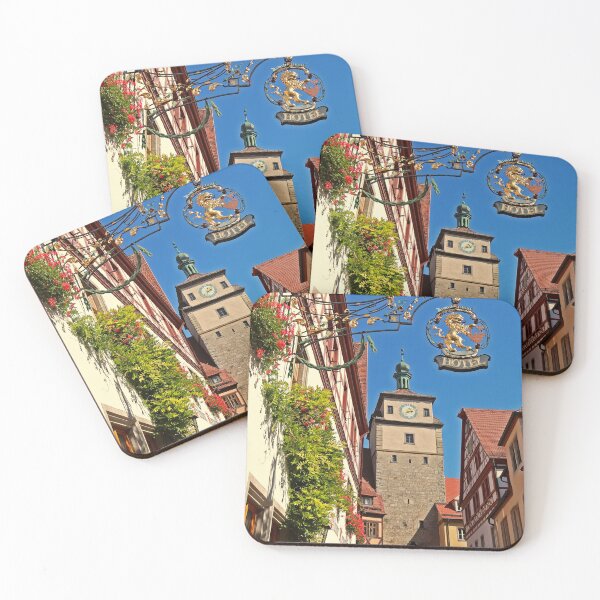 Item preview, Weisses Turm and Lion - Rothenburg ob der Tauber, Germany designed and sold by Photographic Memories.