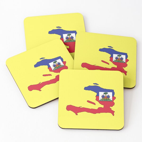Item preview, Haiti country shape flag designed and sold by Rachael Taylor.