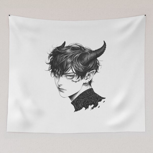 Item preview, Devil Boy, Devil, Anime, Satanic, Goth, Manga, Art designed and sold by Tomioka-Art.