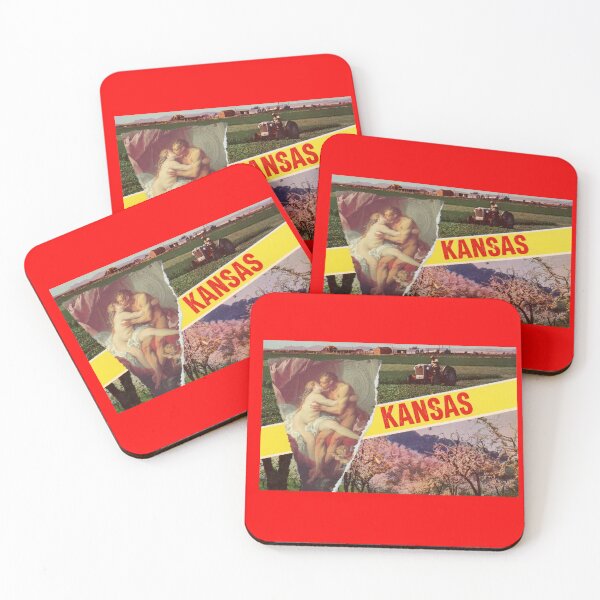 Item preview, Greetings from Kansas - Kansas Art Vintage Postcard Lovers Collage designed and sold by The Sticker Bureau.